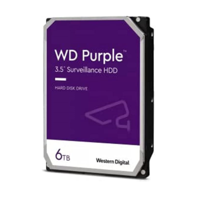 Western Digital 6TB WD Purple Surveillance Internal Hard Drive HDD – SATA 6 Gb/s, 256 MB Cache, 3.5″ – WD63PURZ